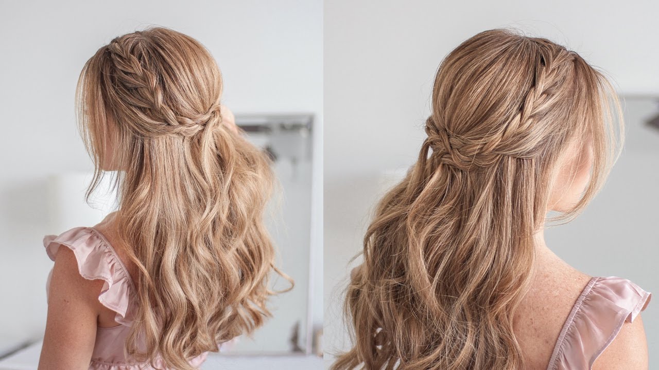 half up half down hairstyle