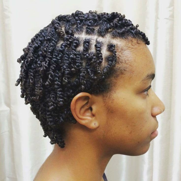 mini twists on short natural hair