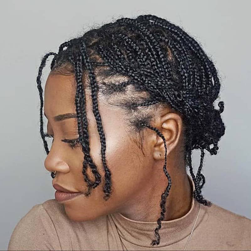 mini twists on short natural hair