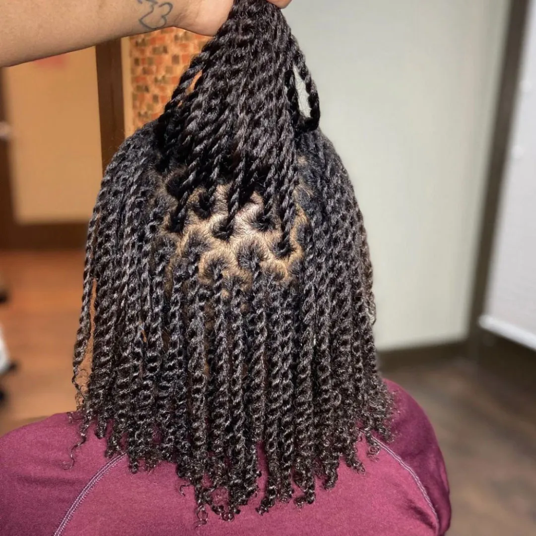 mini twists natural hair